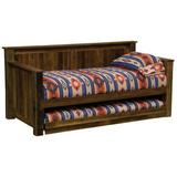 Union Rustic Dondale Twin Solid Wood Daybed w/ Trundle Wood in Brown | 40 H x 43 W x 84 D in | Wayfair 6B1C8E36FDE44517AA56E4DD05B64821