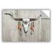 Union Rustic Longhorn on Wood Removable Wall Decal Vinyl in Brown/Gray/Orange | 8 H x 12 W in | Wayfair 750E785646E34AEB9B8D164B5616A8B9