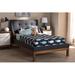 Latitude Run® Dvergheim Twin Platform Bed Wood & /Upholstered/Polyester in Gray | 39.96 H x 44.29 W x 82.28 D in | Wayfair