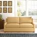 Birch Lane™ Gemi 72" Upholstered Sleeper Sofa Cotton in Brown | 33 H x 72 W x 36 D in | Wayfair 1617770C396748F39C6058579F175144