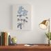 Charlton Home® 'Blue Botanical III' Acrylic Painting Print on Wrapped Canvas in Blue/Gray | 19 H x 14 W x 2 D in | Wayfair