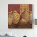 Winston Porter 'Aegean Vessels Spice Extra Vessel Crop' Acrylic Painting Print on Wrapped Canvas in Brown/Yellow | 14 H x 14 W x 2 D in | Wayfair