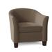 Barrel Chair - Fairfield Chair Hudson 82.55Cm Wide Barrel Chair Leather in White/Yellow/Brown | 32.5 H x 32.5 W x 34.5 D in | Wayfair