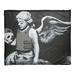 East Urban Home Banksy Angel in Bulletproof Vest Fleece Blanket Metal | 30 W in | Wayfair 3F96B8B651DB46518A9060C791185E82