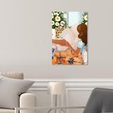 House of Hampton® Fashion & Glam Strawberries & Magazines Fashion Lifestyle - Graphic Art Print on Canvas in Brown/Green | Wayfair