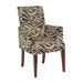 Ebern Designs Lebanon T-Cushion Armchair Slipcover in Black/Brown | 1 H x 21.5 W x 16 D in | Wayfair 1C352DC7E0C14480BC57562B4557EC23
