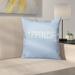 Latitude Run® Coastal Happiness Square Pillow Cover & Insert Polyester/Polyfill blend in Blue | 16 H x 16 W x 6 D in | Wayfair LTRN3072 28506487