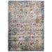 Gray 48 x 0.5 in Area Rug - Porch & Den Fauntleroy Distressed Vintage Floral Lattice Area Rug by Modway Polypropylene | 48 W x 0.5 D in | Wayfair