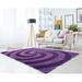 Indigo 63 x 1.2 in Area Rug - Wrought Studio™ Fitts Abstract Shag Violet Area Rug Polyester | 63 W x 1.2 D in | Wayfair