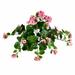 Rosdorf Park 16" Artificial Hanging Geranium Bush Silk/Plastic/Fabric in Pink | 16.54 H x 15 W x 15 D in | Wayfair 41993EA33CBB4D4F8A6295826639604D