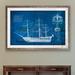 17 Stories 'Antique Ship Blueprint IV' by Paul Cezanne - Picture Frame Painting Print Paper in Brown | 28 H x 38 W x 1.25 D in | Wayfair