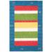 White 36 x 0.78 in Indoor Area Rug - Union Rustic Adione Southwestern Wool Blue/Red/Green Area Rug Wool | 36 W x 0.78 D in | Wayfair