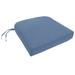 Darby Home Co Encinitas Knife Edge Indoor/Outdoor Sunbrella Dining Chair Cushion in Blue | 3.5 H x 23 W in | Wayfair