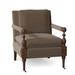 Armchair - Fairfield Chair Leslie 31.5" Wide Slipcovered Armchair Polyester/Other Performance Fabrics in Black/Brown | Wayfair