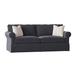 Darby Home Co Thames 88" Rolled Arm Slipcovered Sofa w/ Reversible Cushions Polyester/Other Performance Fabrics in Brown | Wayfair