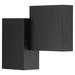 Ivy Bronx Natumbua 1 - Light Dimmable Flush Mounted Sconce Metal in Black | 10.25 H x 12.25 W x 3.25 D in | Wayfair