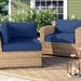 Wade Logan® Basden Outdoor Cushion Cover Acrylic in Blue | 6 H in | Wayfair CK-FLORENCE-07d-NAVY