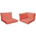 Latitude Run® Larren Outdoor Cushion Cover Acrylic in Orange/Pink/Brown | 4 H in | Wayfair CK-BELLE-03b-TANGERINE