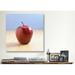 Ebern Designs Red Apple on Wood Desk Photographic Print on Canvas | 12" H x 12" W x 0.75" D | Wayfair F82E6BEEBA254361A9EC00CD13BCC41D