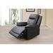 Red Barrel Studio® Timothea 38" Wide Manual Lift Assist Standard Recliner Faux Leather/Water Resistant in Black | 40 H x 39 W x 39 D in | Wayfair