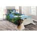 East Urban Home Hypnotic Sky Microfiber Coastal Coverlet/Bedspread Set Microfiber in Blue/Green | Twin Bedspread + 1 Sham | Wayfair