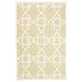 White 0.25 in Area Rug - Winston Porter Moonsu Geometric Handmade Flatweave Wool Olive/Ivory Rug Wool | 0.25 D in | Wayfair