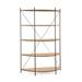 Joe Ruggiero Collection Baldwin 67" H x 55.44" W Etagere Bookcase Wood in Black/Brown | 67 H x 55.44 W x 17.5 D in | Wayfair JR005-15-Maple-CC