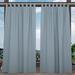 Latitude Run® Ameliajane Solid Room Darkening Thermal Indoor/Outdoor Tab Top Curtain Panel Polyester in Gray | 96 H in | Wayfair