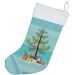 The Holiday Aisle® Merry Christmas Tree Stocking Polyester in Blue | 18 H x 13.5 W in | Wayfair 06AA74C25EB347F0BEC6DE89CE0586AB