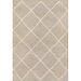 White 24 x 0.01 in Area Rug - Foundry Select Geometric Handmade Flatweave Jute Cream/Beige Area Rug Jute & Sisal | 24 W x 0.01 D in | Wayfair