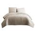 Latitude Run® Antwane 3 Piece Coverlet Set Microfiber/Jersey Knit/T-Shirt Cotton in Brown | Queen Comforter + 2 Additional Pieces | Wayfair