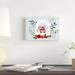 The Holiday Aisle® 'Snow Globe Village Collection A' by Victoria Barnes - Wrapped Canvas Graphic Art Print Canvas in Green/Red | Wayfair