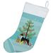 The Holiday Aisle® Merry Christmas Tree Stocking Polyester in Blue | 18 H x 13.5 W in | Wayfair 4023948D9D4B4FA38DF326313E31455F