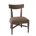 Fairfield Chair Douglas Upholstered King Louis Back Side Chair Upholstered in Gray | 31 H x 20.5 W x 21 D in | Wayfair 8729-05_ 9953 10_ Hazelnut