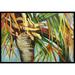 Highland Dunes Orange Top Palm Tree Non-Slip Indoor Door Mat Synthetics | Rectangle 1'6" x 2'3" | Wayfair JMK1129MAT