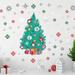 The Holiday Aisle® Christmas Tree Snowflakes Wall Decal Vinyl in Green | 27.3 H x 27.3 W in | Wayfair 1B997A3CBA8E4A739B0D2017CE709F70