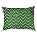 Tucker Murphy Pet™ Chelan Hand Drawn Chevron Pattern Outdoor Dog Pillow Polyester in Green | 7 H x 12 W x 48 D in | Wayfair