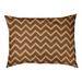 Tucker Murphy Pet™ Chelan Hand Drawn Chevron Pattern Outdoor Dog Pillow Polyester in Blue | 7 H x 12 W x 48 D in | Wayfair