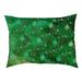 Tucker Murphy Pet™ Byrge Planets Stars Outdoor Dog Pillow Polyester/Fleece in Green/Yellow | 14 H x 42.5 W in | Wayfair