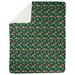 Latitude Run® Avicia Tropical Fleece Blanket Microfiber/Fleece/Microfiber/Fleece in Green/Black | 52.5 W in | Wayfair