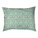 Tucker Murphy Pet™ Chen Hand Drawn Triangles Outdoor Dog Pillow Polyester in Gray/Indigo | 7 H x 27.56 W x 19.7 D in | Wayfair