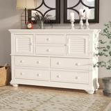 Rosalind Wheeler 6 Drawer Combo Dresser Wood in White | 45 H x 67.63 W x 18.5 D in | Wayfair B973328935924DC08A45C9F9C9D3D3D5