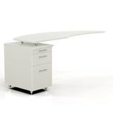 Safco Products Company Medina 29.5" H x 63" W Desk Return Wood in White | 29.5 H x 63 W x 24 D in | Wayfair MNRTPLTSS