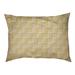 Tucker Murphy Pet™ Cheng Basketweave Stripes Indoor Dog Pillow Polyester/Fleece in Pink/White/Yellow | 7 H x 50 W x 36 D in | Wayfair