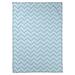 East Urban Home Classic Hand Drawn Chevron Pattern Fleece Blanket Microfiber/Fleece/Microfiber/Fleece in Gray/Blue | 50 W in | Wayfair