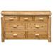 Mill Pines Mariami Cedar 7 Drawer Standard Dresser/Chest 36.0 H x 60.0 W x 21.0 D in orange/brown in Traditional | 36" H X 60" W X 21" D | Wayfair