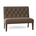 Fairfield Chair Bethany 48" Armless Settee Polyester/Other Performance Fabrics in Brown | 39 H x 48 W x 27.5 D in | Wayfair 5745-40_9953 76_Walnut