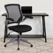 Inbox Zero Mid Back Mesh Task Chair Upholstered/Mesh in Black | 42 H x 25.25 W x 24 D in | Wayfair 80245E2AC45145818FA4C3913B5253A9