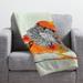 East Urban Home Orange Bird Throw Blanket Metal | 30 W in | Wayfair 12888-flesma