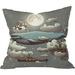 Zoomie Kids Elanna Ocean Meets Sky Indoor/Outdoor Throw Pillow Polyester/Polyfill blend | 16 H x 16 W x 4 D in | Wayfair